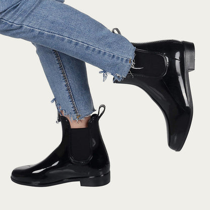 Waterproof Slip On Bebealy Womens Short Rain Boots Non-Slip Ankle Booties Garden Outdoor Boots