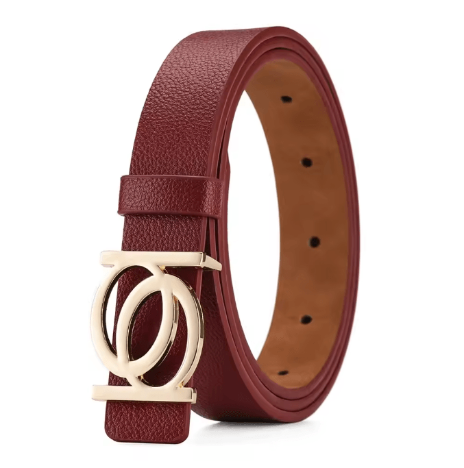 Womens Classic PU Leather Belt