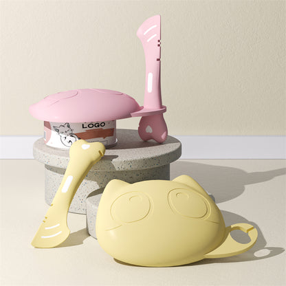 Multifunctional Pet Wet Food Feeding Scoop, Silicone Cat Food Can Lid and Spoon Set, Can Opener for Sealed Storage