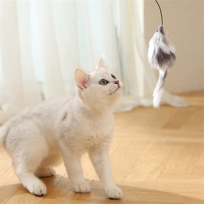 Battery-Powered Interactive Cat Toy Ball with Tracking Mouse - Automatic Rolling Teaser for Cats of All Breeds