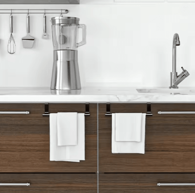 Over Cabinet Towel Rack Organizer