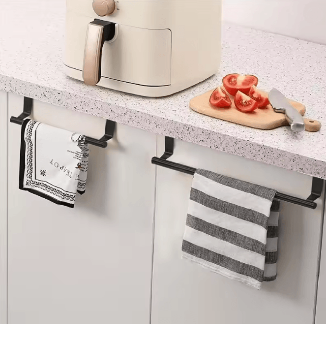 Over Cabinet Towel Rack Organizer