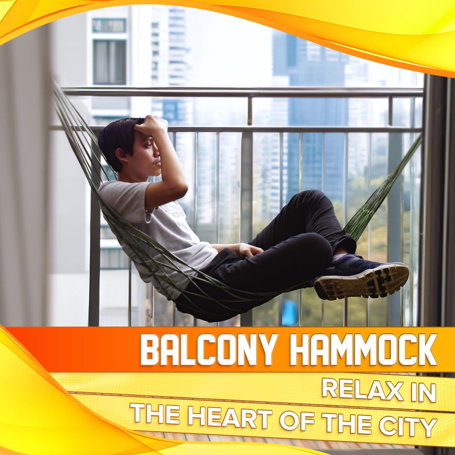 Portable Outdoor Camping Hammock, Net Swing Tree Straps, Single or Double Mesh Nylon Hammock for Hiking and Travel