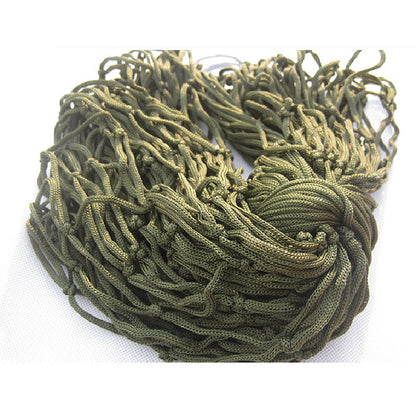 Portable Outdoor Camping Hammock, Net Swing Tree Straps, Single or Double Mesh Nylon Hammock for Hiking and Travel