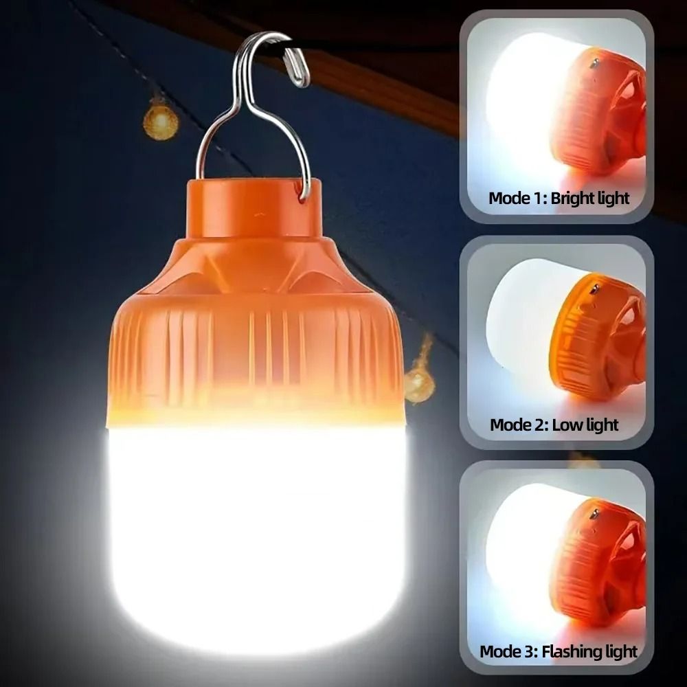 Portable USB Rechargeable LED Pendant Light Waterproof Outdoor Lamp