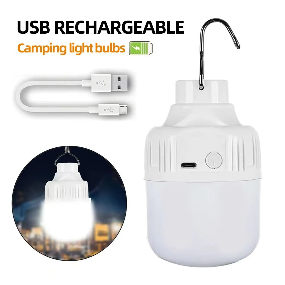 Portable USB Rechargeable LED Pendant Light Waterproof Outdoor Lamp