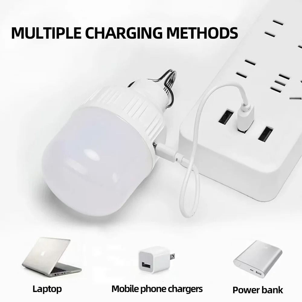 Portable USB Rechargeable LED Pendant Light Waterproof Outdoor Lamp