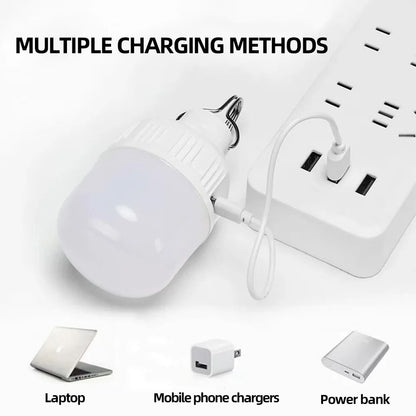 Portable USB Rechargeable LED Pendant Light Waterproof Outdoor Lamp