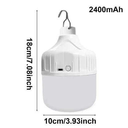 Portable USB Rechargeable LED Pendant Light Waterproof Outdoor Lamp