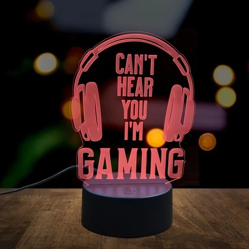 Headphone 3D Creative Night Light Decorative LED Table Lamp
