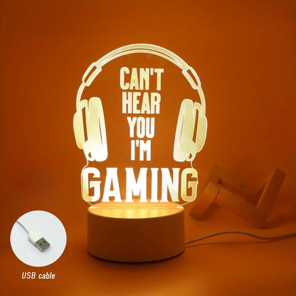 Headphone 3D Creative Night Light Decorative LED Table Lamp