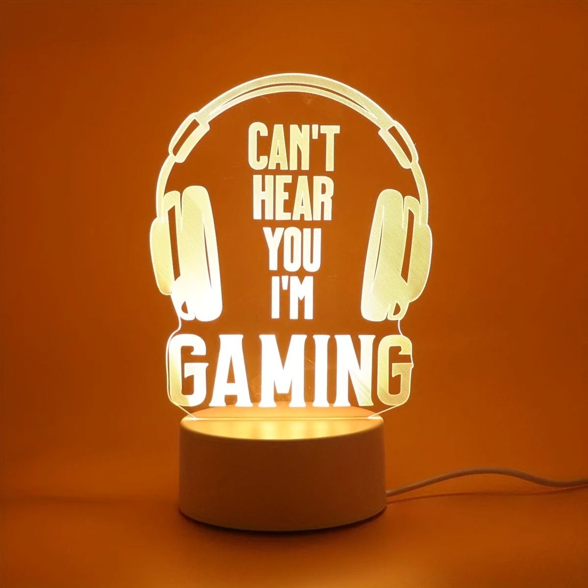 Headphone 3D Creative Night Light Decorative LED Table Lamp