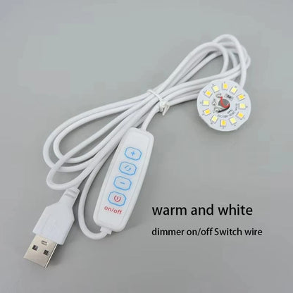 USB LED Reading Light with Dimmer Switch for Desk and Bedside Use