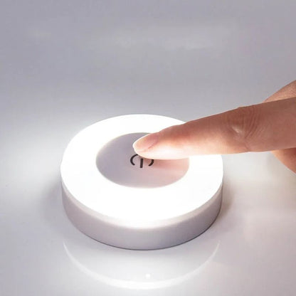 Energy Saving Led Touch Sensor Night Lights USB Rechargeable Magnetic Wall Light Room Aisle Bedroom Round Portable Night