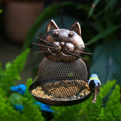 Large-Capacity Metal Bird Feeder – Squirrel-Proof Outdoor Hanging Feeder
