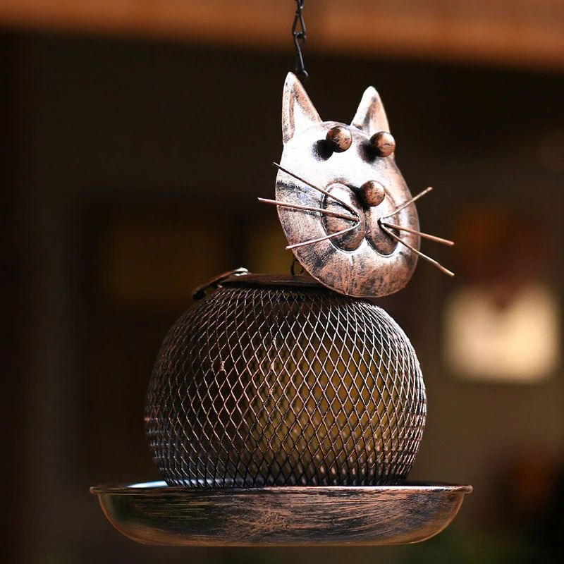 Large-Capacity Metal Bird Feeder – Squirrel-Proof Outdoor Hanging Feeder