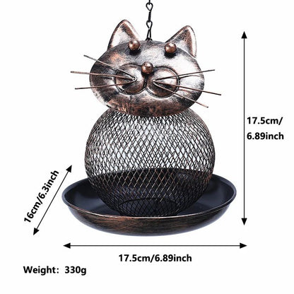 Large-Capacity Metal Bird Feeder – Squirrel-Proof Outdoor Hanging Feeder
