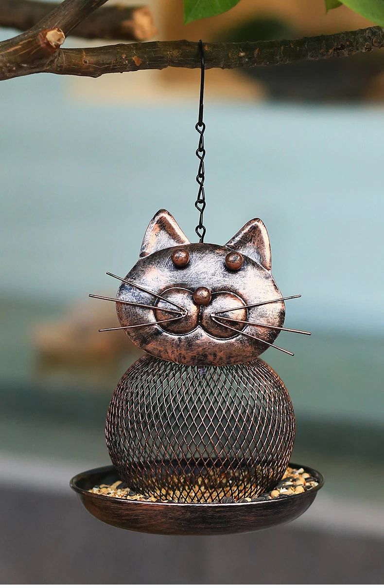 Large-Capacity Metal Bird Feeder – Squirrel-Proof Outdoor Hanging Feeder