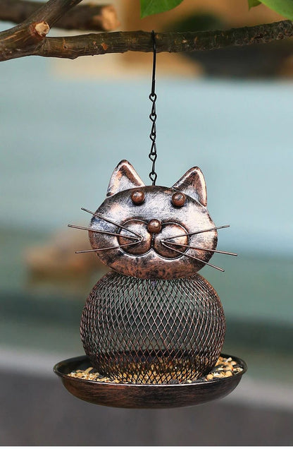 Large-Capacity Metal Bird Feeder – Squirrel-Proof Outdoor Hanging Feeder