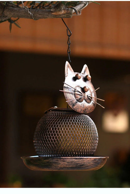 Large-Capacity Metal Bird Feeder – Squirrel-Proof Outdoor Hanging Feeder