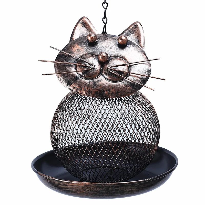Large-Capacity Metal Bird Feeder – Squirrel-Proof Outdoor Hanging Feeder