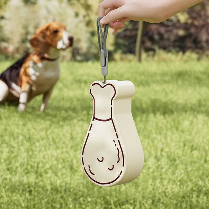 2-in-1 Portable Dog Water Bottle & Food Container – Large Capacity Travel Cup