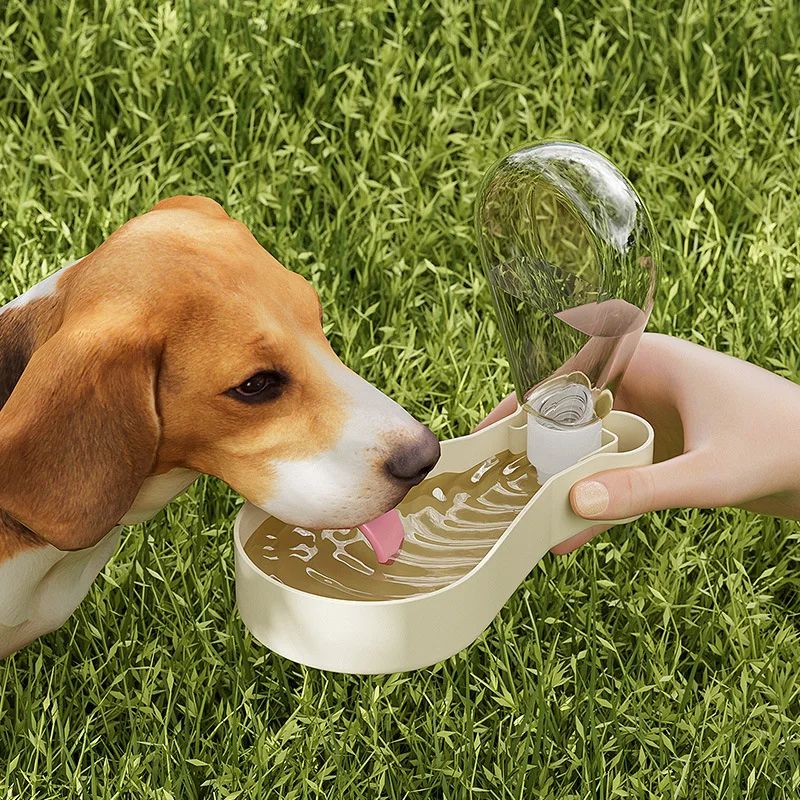 2-in-1 Portable Dog Water Bottle & Food Container – Large Capacity Travel Cup