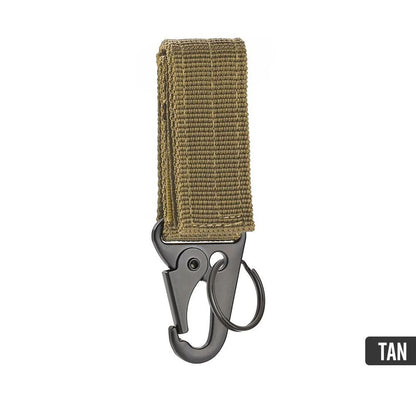 Nylon Carabiner Key Hook with MOLLE Webbing Buckle for Outdoor Gear