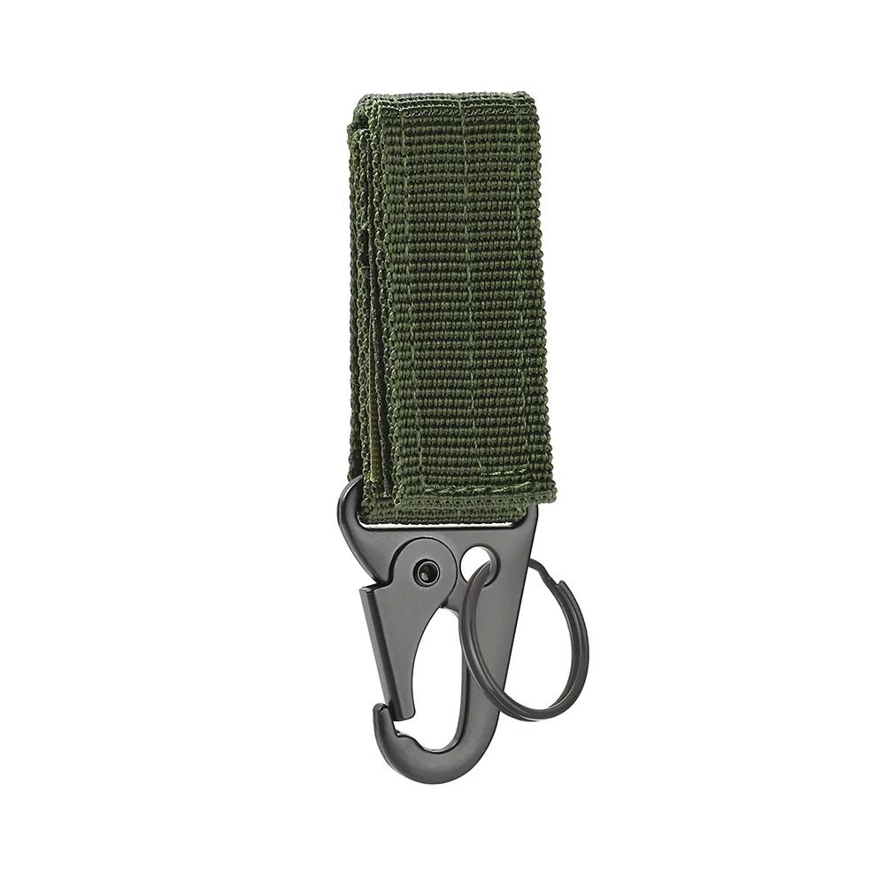 Nylon Carabiner Key Hook with MOLLE Webbing Buckle for Outdoor Gear