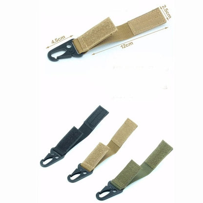 Nylon Carabiner Key Hook with MOLLE Webbing Buckle for Outdoor Gear
