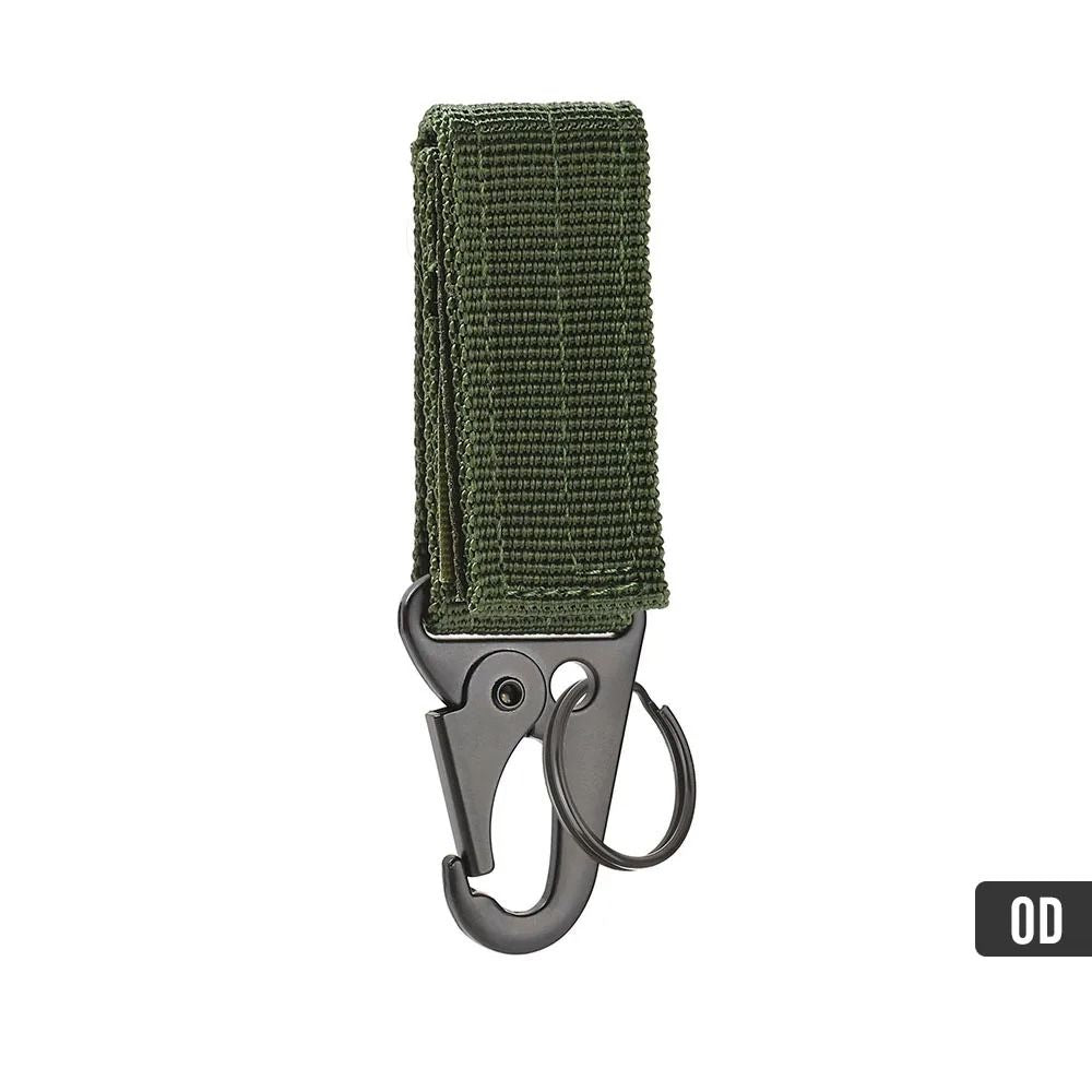 Nylon Carabiner Key Hook with MOLLE Webbing Buckle for Outdoor Gear