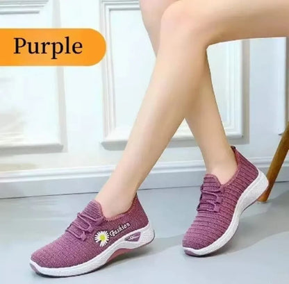 Women Running Shoes Breathable Soft Sole Casual Net Sneakers