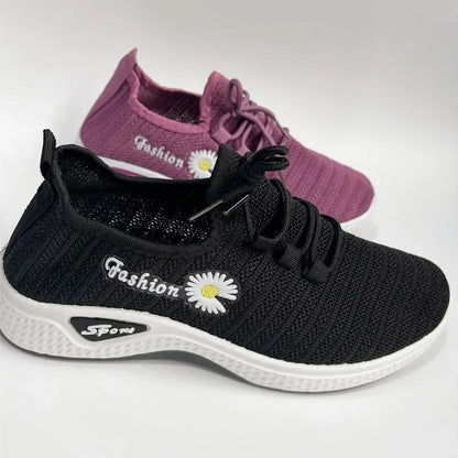 Women Running Shoes Breathable Soft Sole Casual Net Sneakers