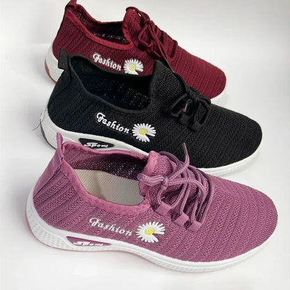 Women Running Shoes Breathable Soft Sole Casual Net Sneakers