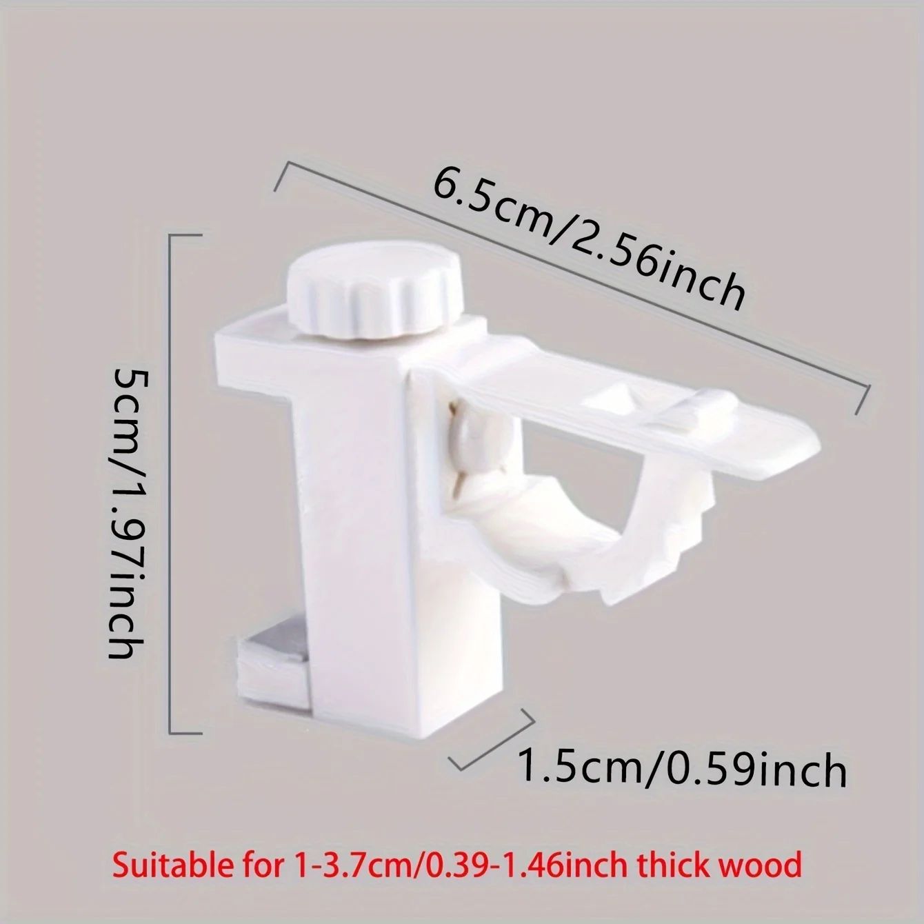 Space-Saving No-Drill Curtain Rod Bracket Set