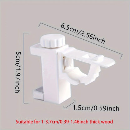 Space-Saving No-Drill Curtain Rod Bracket Set
