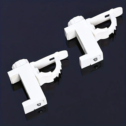 Space-Saving No-Drill Curtain Rod Bracket Set