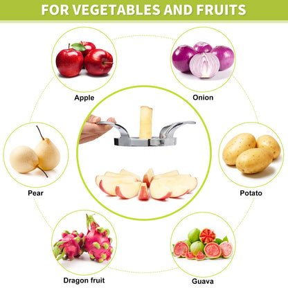 Stainless Steel Blades Apple Slicer, Ultra Sharp Fruit Cutter Tools, Kitchen Accessories, Easy Corer and Slicer