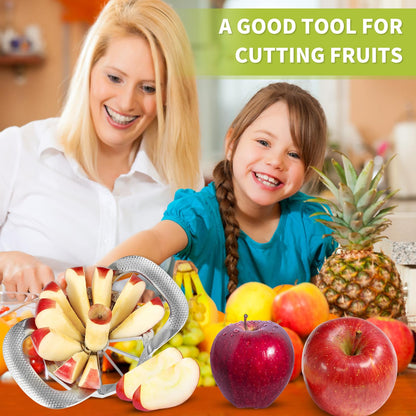 Stainless Steel Blades Apple Slicer, Ultra Sharp Fruit Cutter Tools, Kitchen Accessories, Easy Corer and Slicer