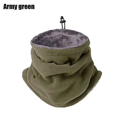 Fleece Neck Warmer for Men Women, Windproof Winter Motorcycle Mask, Outdoor Balaclava Face Mask for Hiking and Cycling