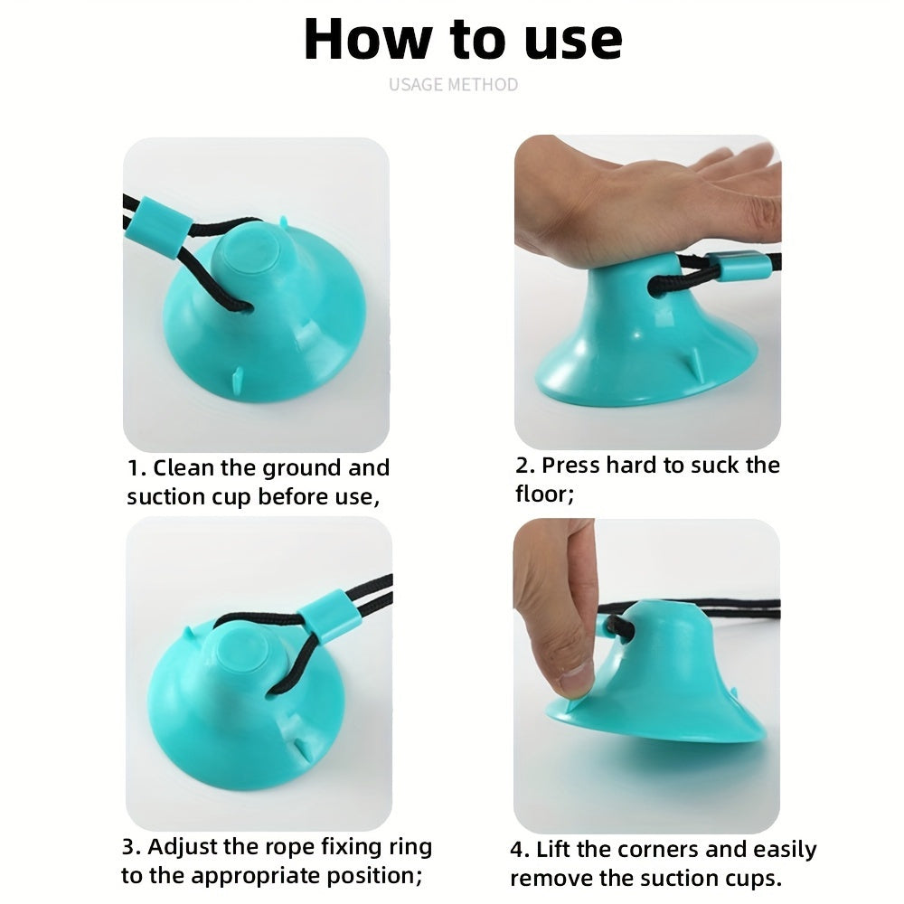Durable Rubber Training Ball for Dogs, Interactive Suction Cup Toy, with Sound and Food Leakage