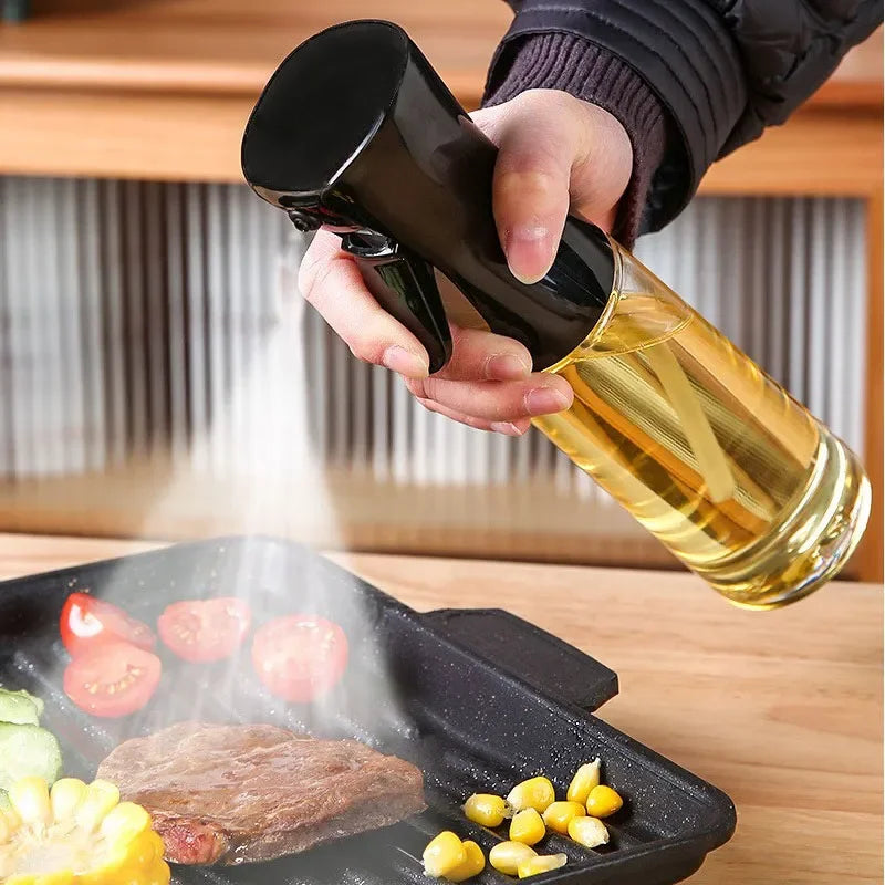 Oil Spray Bottle BBQ Cooking Olive Oil Sprayer Kitchen Baking Oil Sprayer Empty Vinegar Bottle Oil Brush
