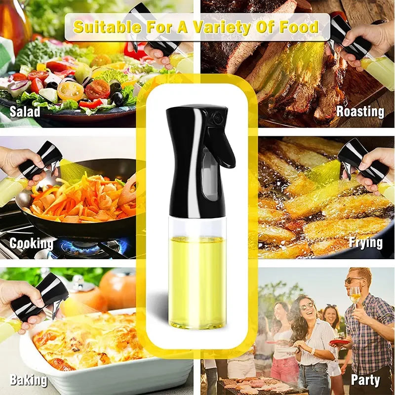 Oil Spray Bottle BBQ Cooking Olive Oil Sprayer Kitchen Baking Oil Sprayer Empty Vinegar Bottle Oil Brush