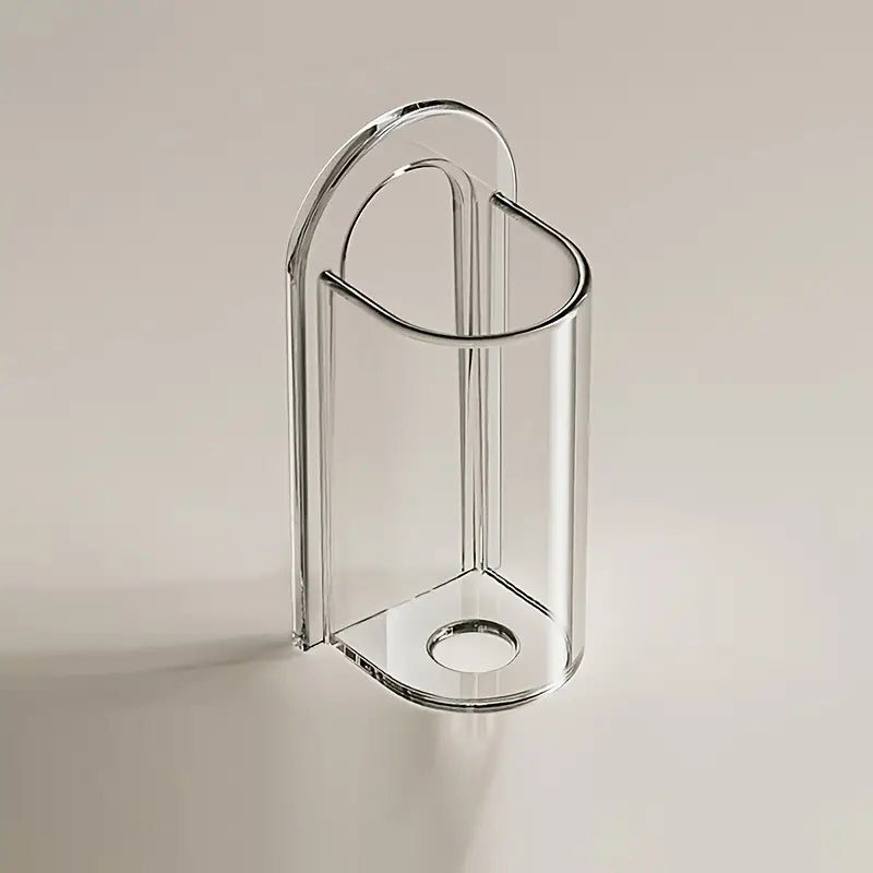 Non Perforated Wall Mounted Toothbrush Holder, Electric Toothbrush Base, Space Saving Bathroom Accessory