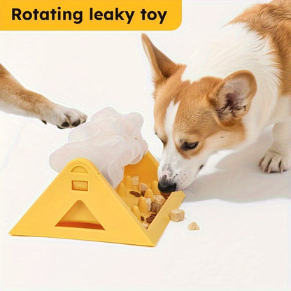 Durable Interactive Dog Food Dispenser, Slow-Feeding Puzzle Feeder, Leak-Proof Design for Healthier Digestion
