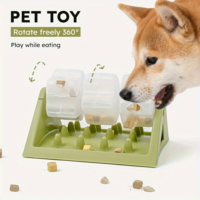 Durable Interactive Dog Food Dispenser, Slow-Feeding Puzzle Feeder, Leak-Proof Design for Healthier Digestion