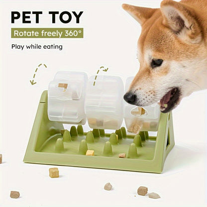 Durable Interactive Dog Food Dispenser, Slow-Feeding Puzzle Feeder, Leak-Proof Design for Healthier Digestion