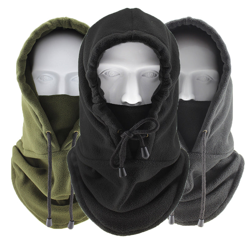Polar Fleece Winter Cap, Windproof Cold Proof Mask, Adjustable Thermal Balaclava Ski Neck Cover for Cycling