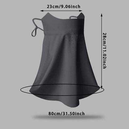 Breathable Sunscreen Mask for Women, Imitation Ice Silk, Anti-ultraviolet Summer Thin Cover