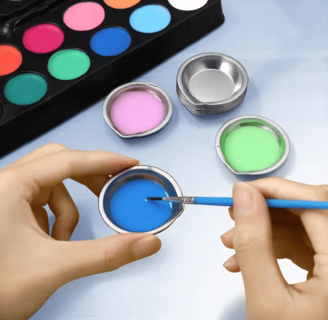 Stainless Steel Paint Mixing Cups Set